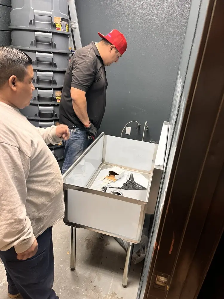 Commercial plumbing and sink installation in Oaklyn
